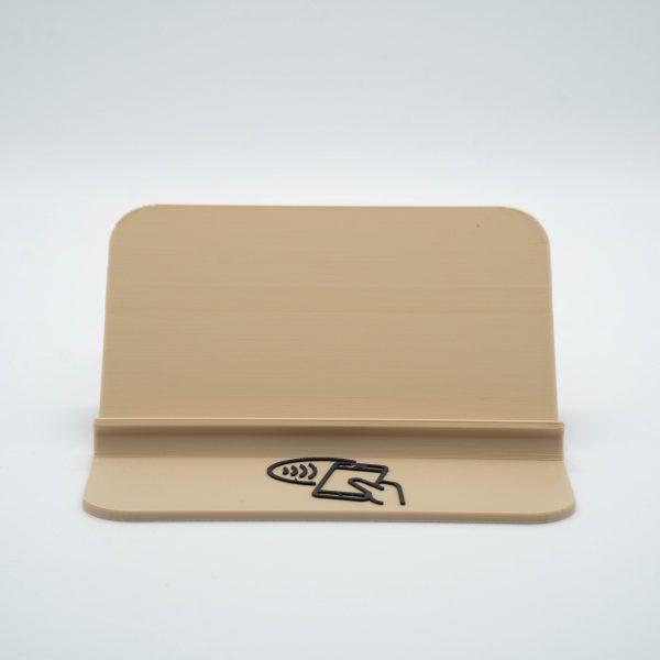 Support carte de visite NFC Beige Face Support de carte de visite NFC