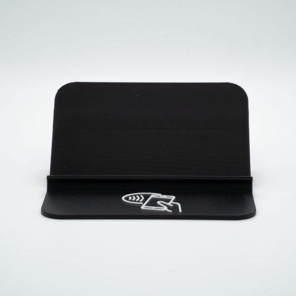 Support carte de visite NFC Noir Face Support de carte de visite NFC