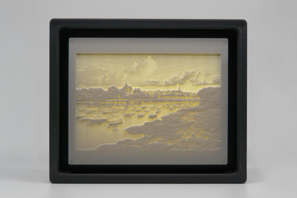 Litophanie personnalisé + Cadre lumineux ( caisse américaine )